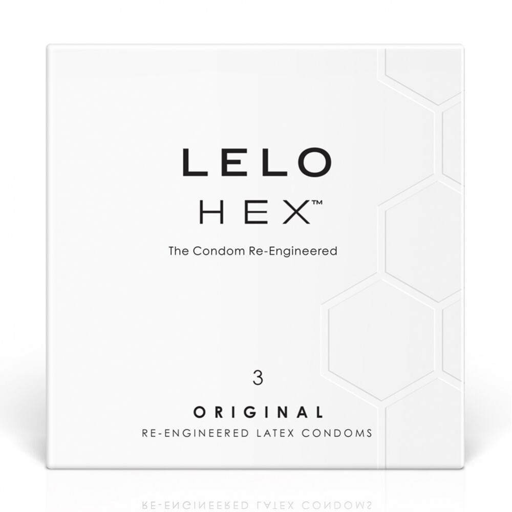 Секс игрушки - Презервативы LELO HEX Condoms Original 3 Pack (мятая упаковка!!!)