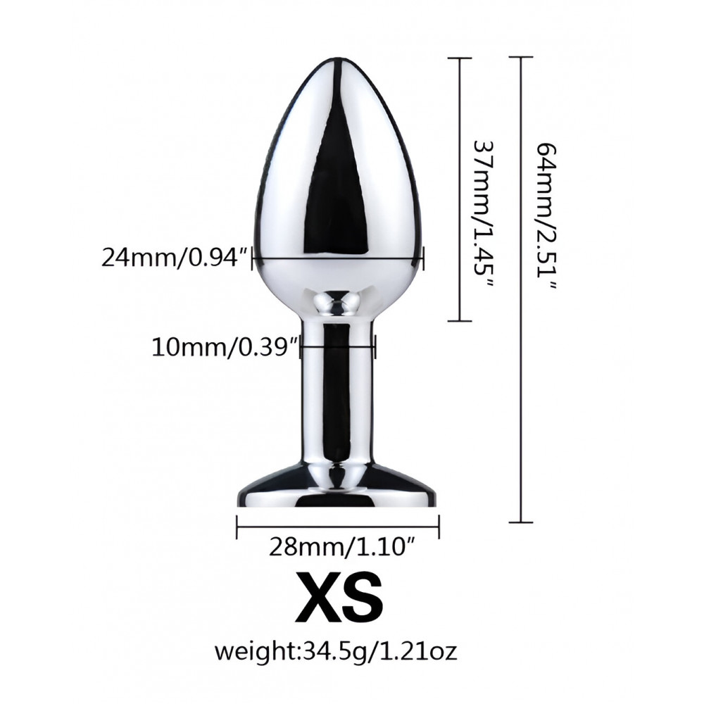 Анальные игрушки без вибрации - Анальная пробка с хвостом SKN-L11 ( размер XS ) 1