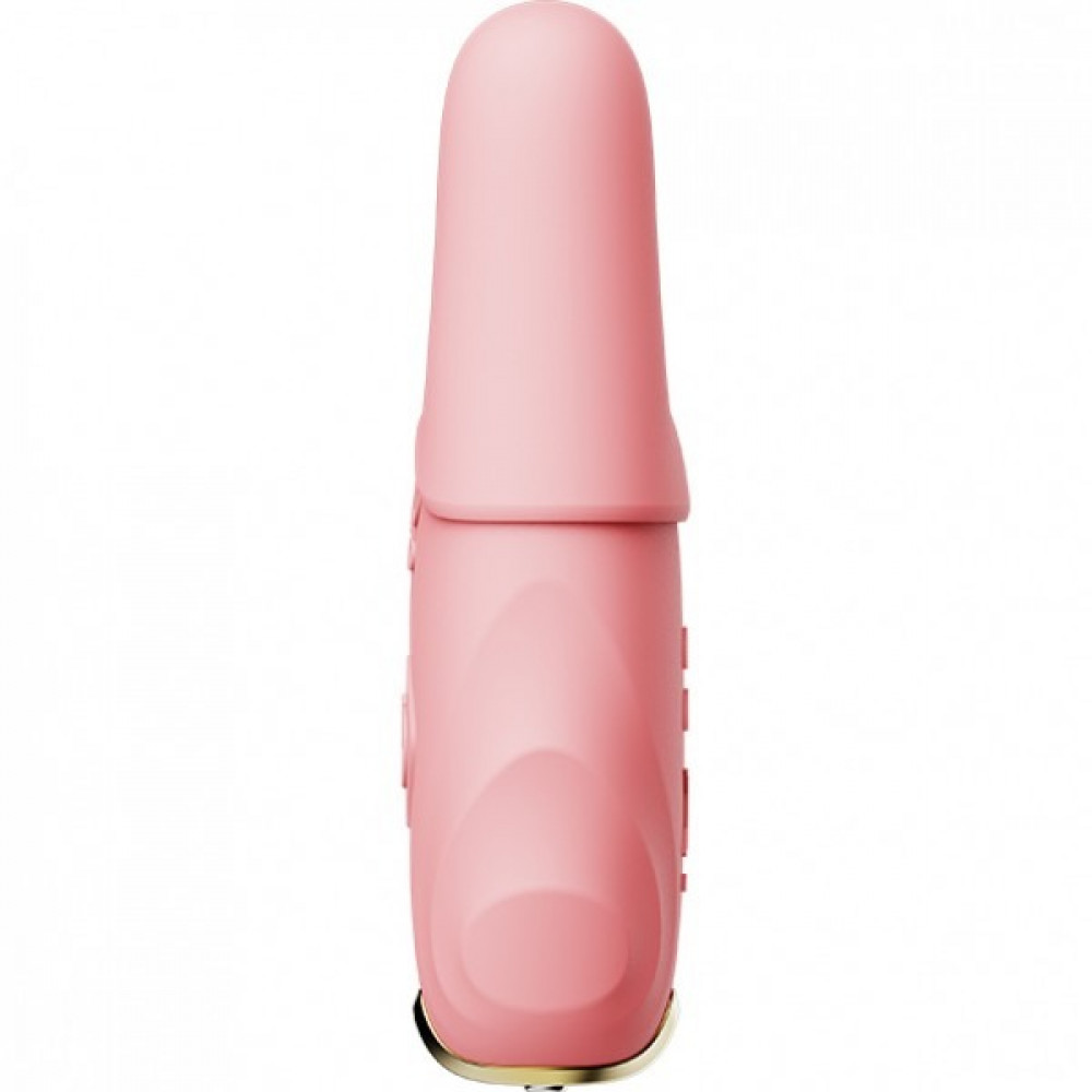 Секс игрушки - Беспроводные смарт вибрирующие зажимы для сосков ZALO Nave Vibrating Nipple Clamps розовый 1