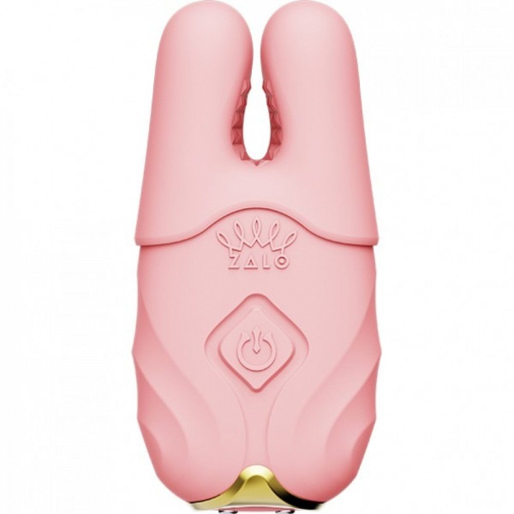 Секс игрушки - Беспроводные смарт вибрирующие зажимы для сосков ZALO Nave Vibrating Nipple Clamps розовый 4