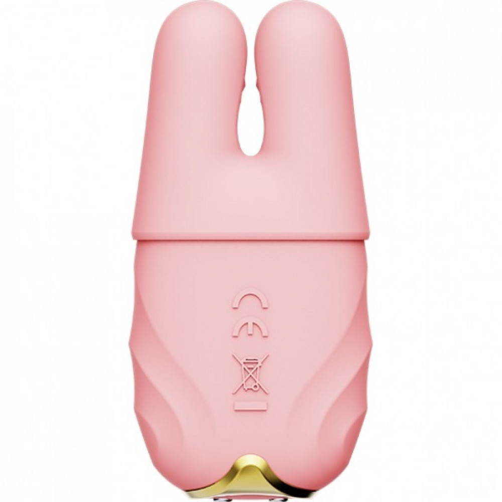 Секс игрушки - Беспроводные смарт вибрирующие зажимы для сосков ZALO Nave Vibrating Nipple Clamps розовый 3