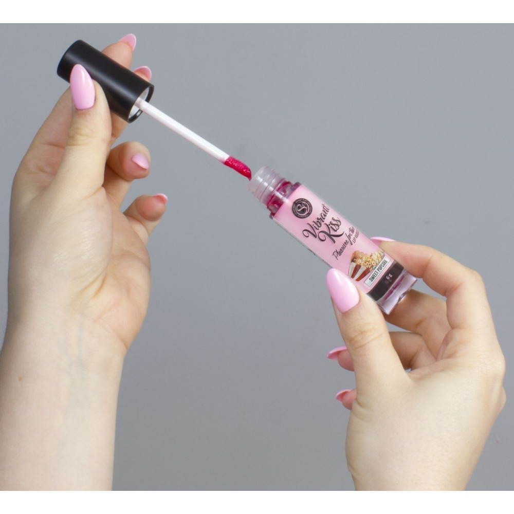  - Блиск для губ з ефектом вібрації Secret Play - LIP GLOSS Vibrant Kiss Sweet Popcorn, 6 грам 2