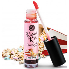 Блиск для губ з ефектом вібрації Secret Play - LIP GLOSS Vibrant Kiss Sweet Popcorn, 6 грам