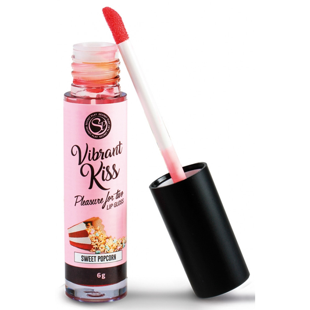  - Блиск для губ з ефектом вібрації Secret Play - LIP GLOSS Vibrant Kiss Sweet Popcorn, 6 грам 1