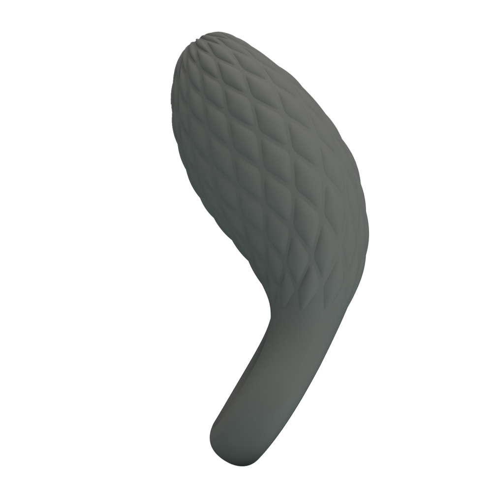 Эрекционные кольца с вибрацией - Эрекционное виброкольцо PRETTY LOVE серое, 8.6 х 4.6 см 3