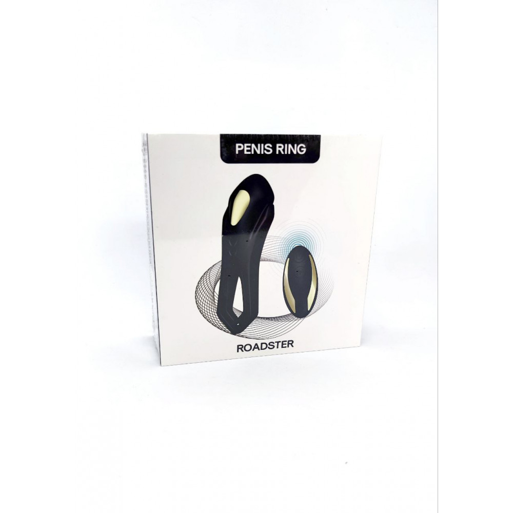 Різне - Кільце ерекційне з вібрацією Boss Series Roadster wine Black 4