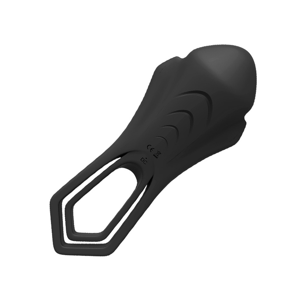 Різне - Кільце ерекційне з вібрацією Boss Series Roadster wine Black 3