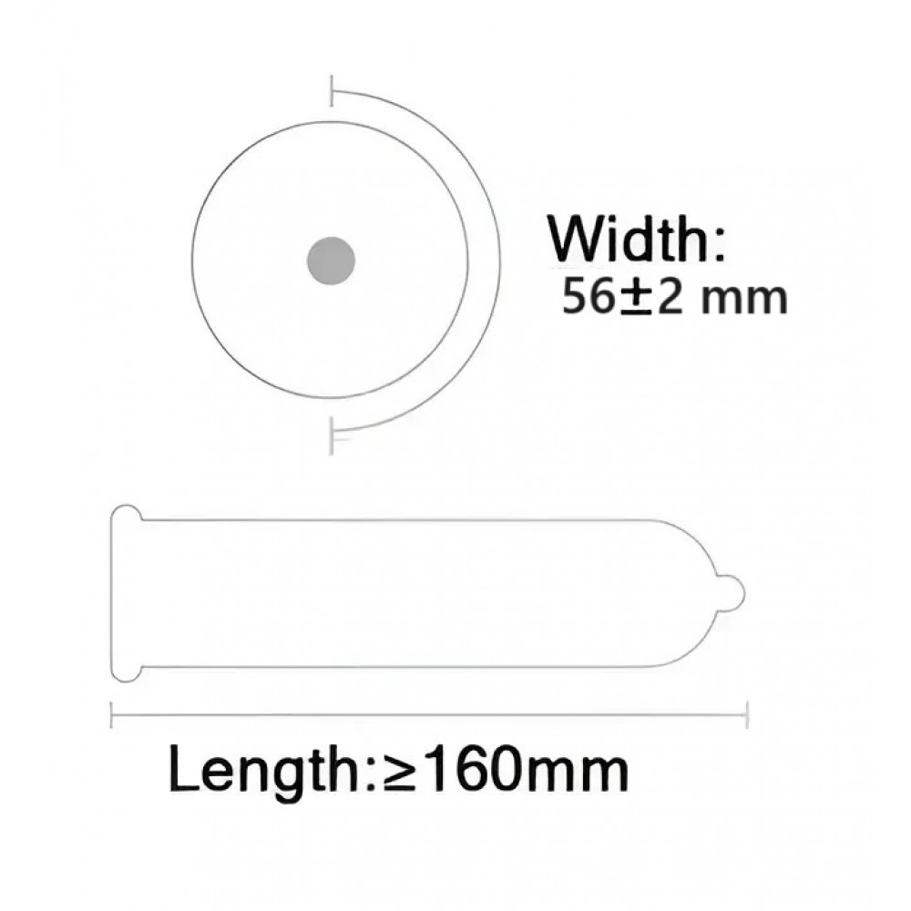 Різне - Латексні ультратонкі гладкі презервативи збільшеної ширини OLO - XXL Ultrathin Extra Large, 10 шт 3