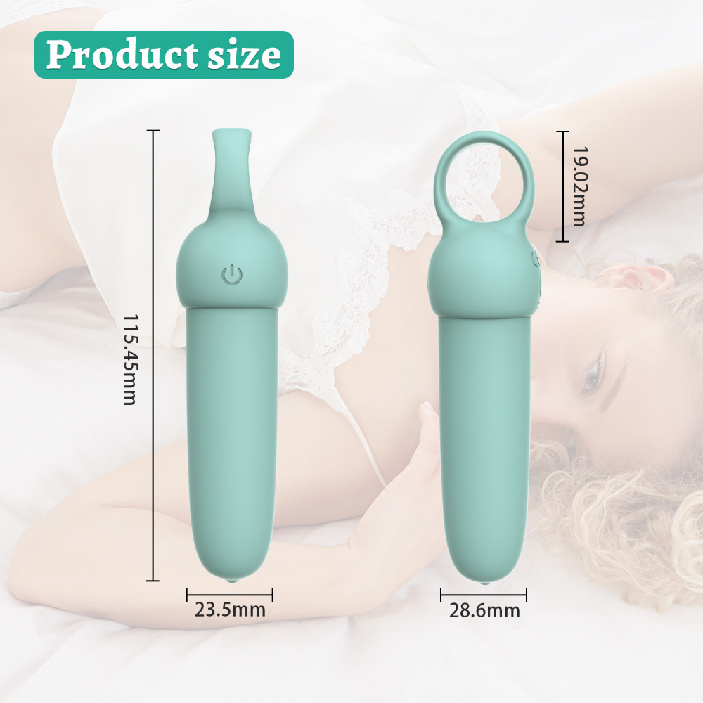 Классический вибратор - Мини-вибратор Every Night Toys Elliot светло-бирюзовый, 10 режимов вибрации 7