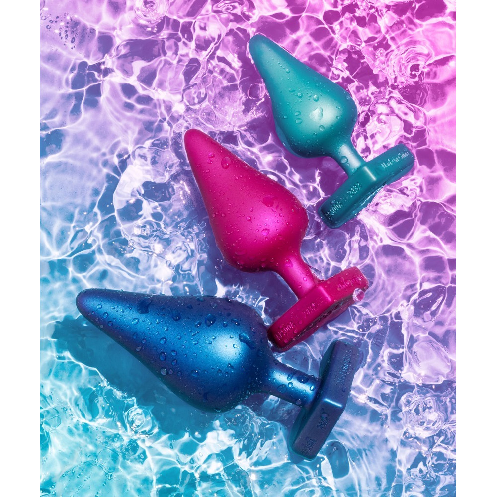 Різне - Набір із 3 анальних пробок ROMP Luster різнокольорові 5