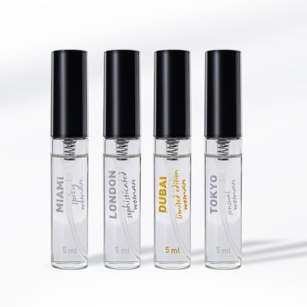 Разное - Набор женских парфюмов с феромонами HOT LMTD Pheromone Perfume Women, 4x5 мл 1