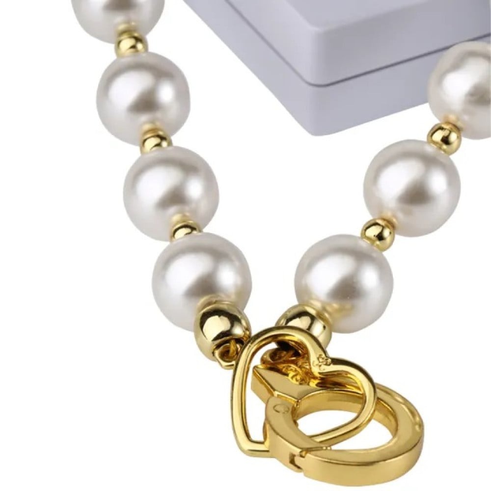 Різне - Фіксатори для рук та ніг Lockink із перлів , білі 3