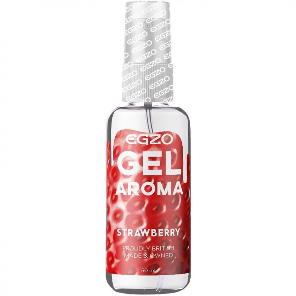 Разное - Съедобный гель-лубрикант EGZO Aroma Gel Strawberry со вкусом клубники, 50 мл