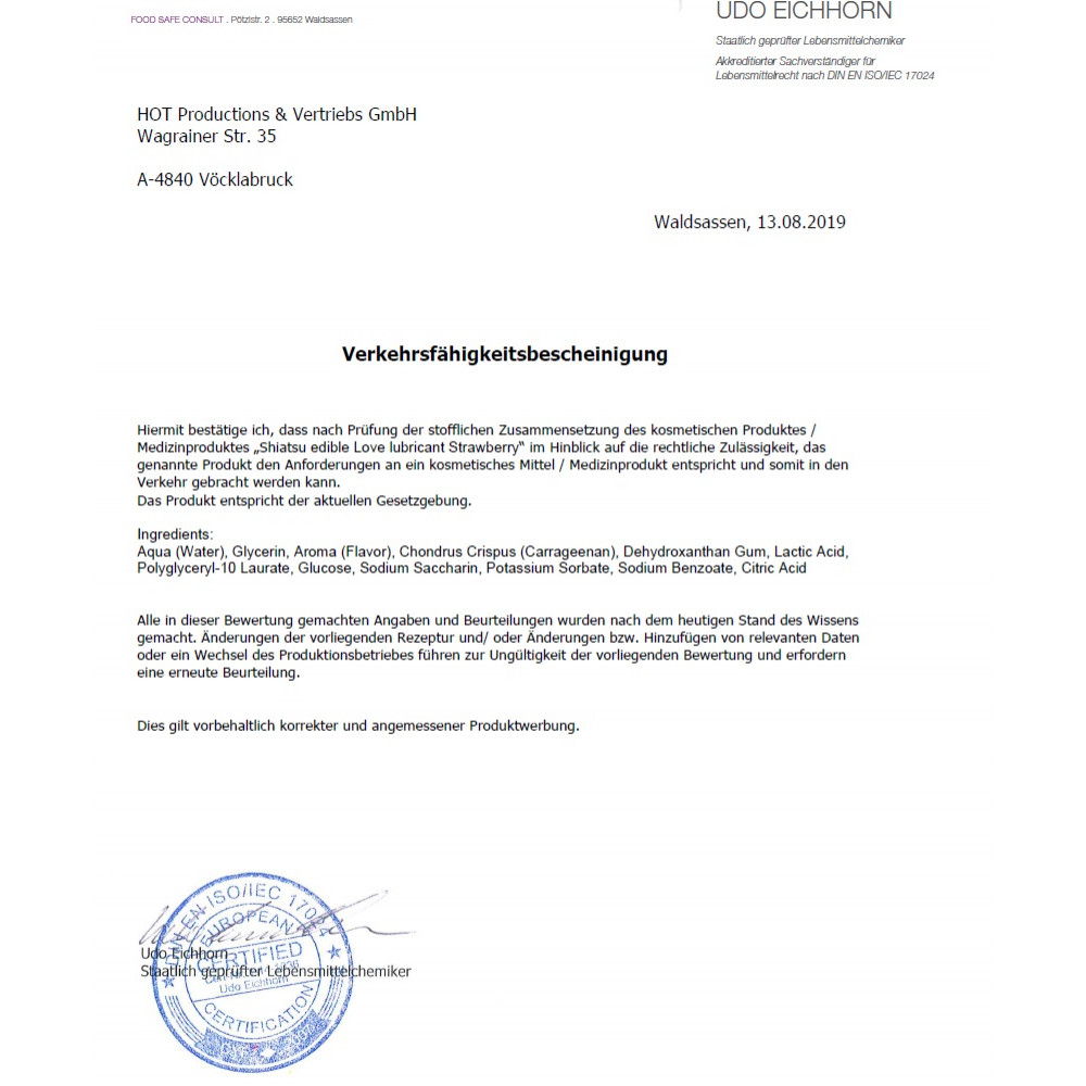 Разное - Съедобный лубрикант SHIATSU Love Клубника, 75 мл 3