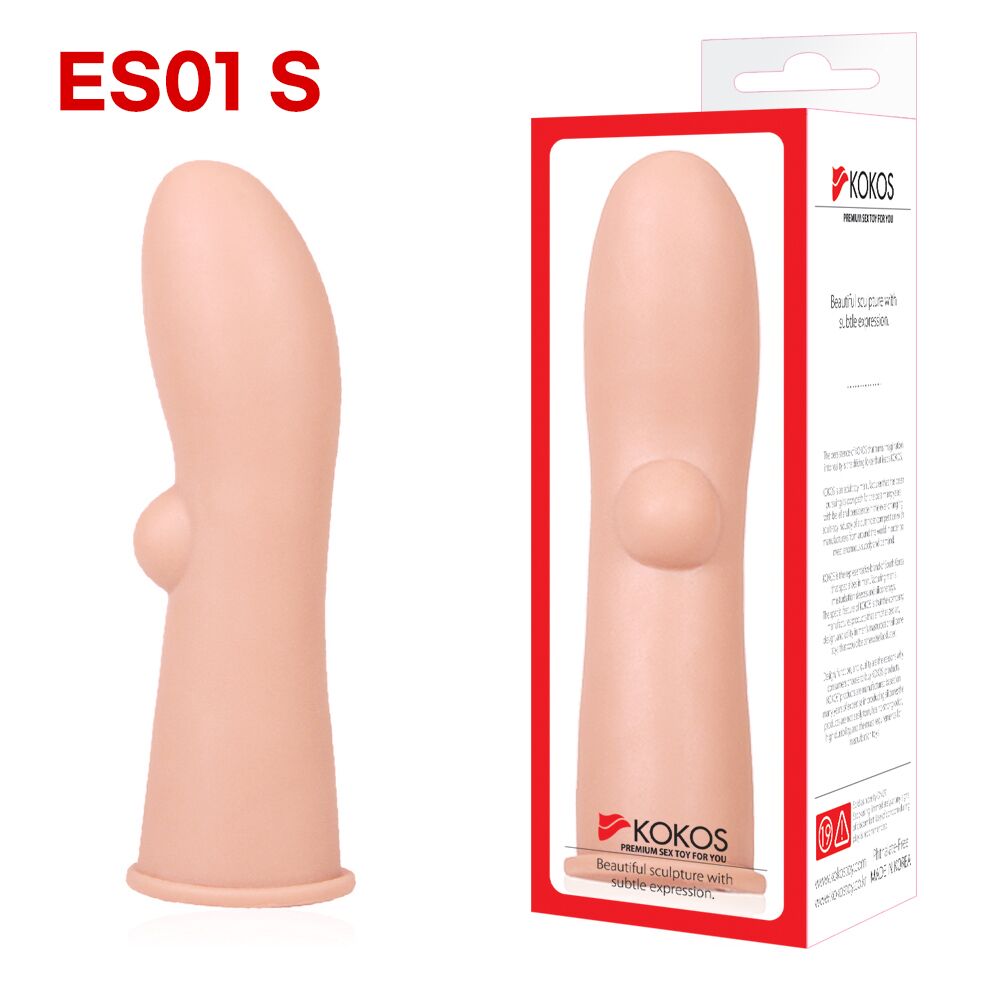 Эрекционные кольца без вибрации - Насадка на член Kokos Extreme Sleeve ES.01 размер S 2