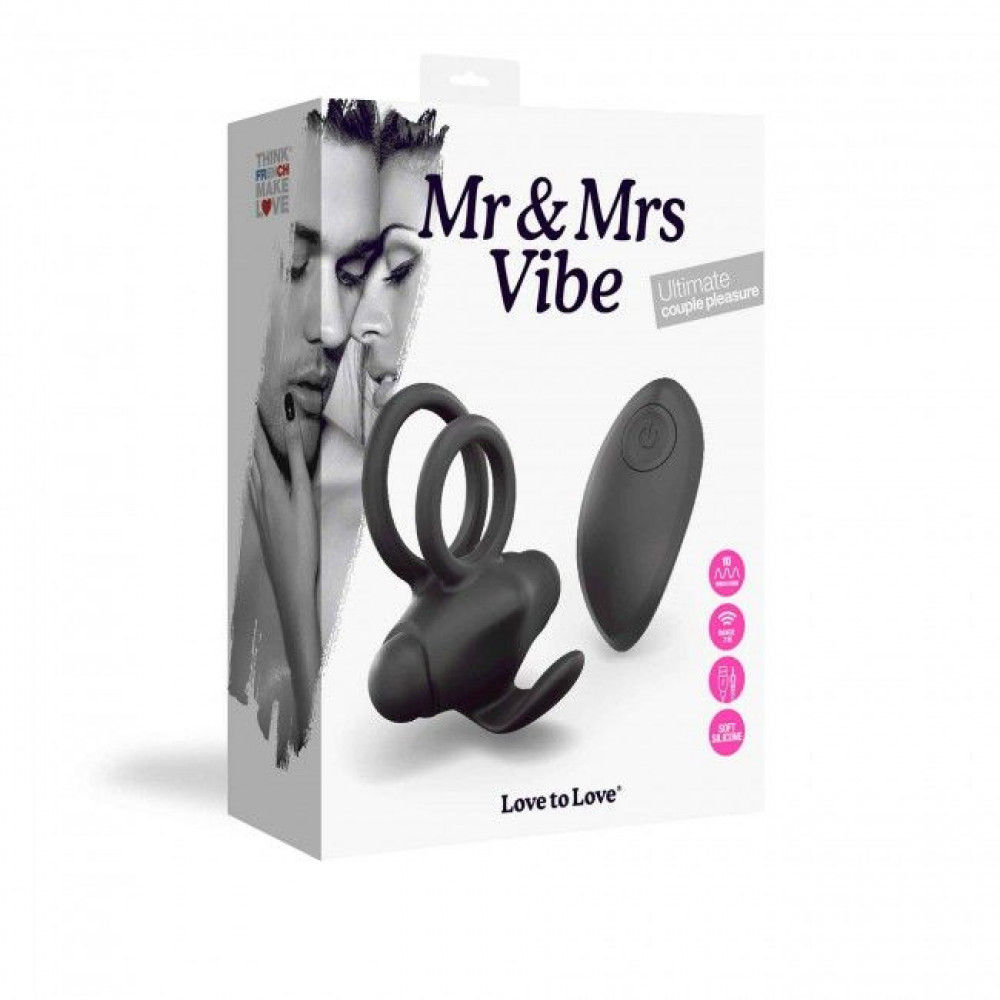 Эрекционные кольца с вибрацией - Эрекционное виброкольцо Love To Love Mr & Mrs VIBE с пультом ДУ 2
