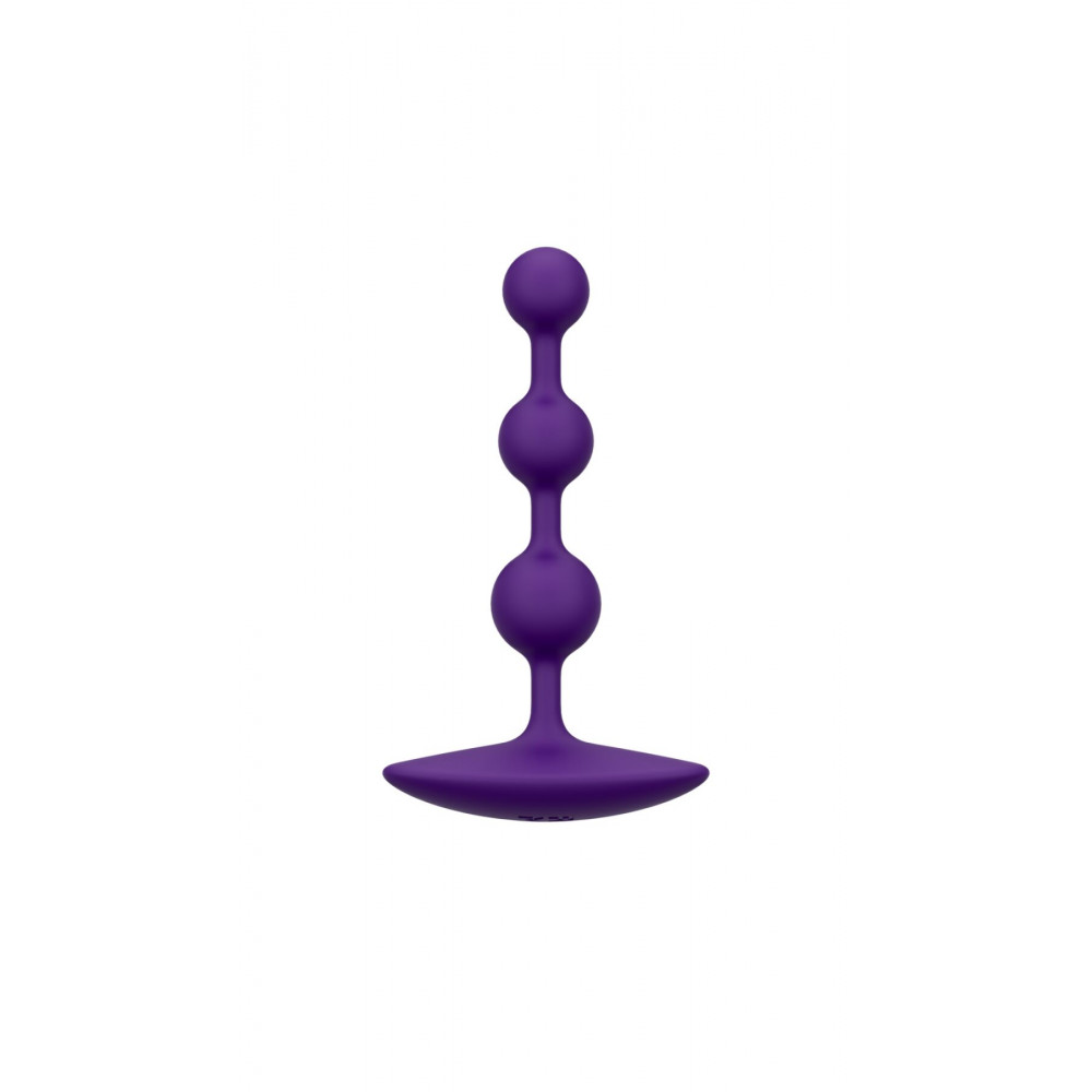 Анальные бусы и цепочки - Анальные бусы Romp Amp Dark Purple, силикон, макс. диаметр 2,6 см
