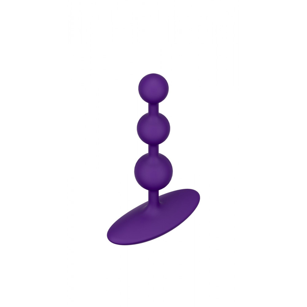 Анальные бусы и цепочки - Анальные бусы Romp Amp Dark Purple, силикон, макс. диаметр 2,6 см 5
