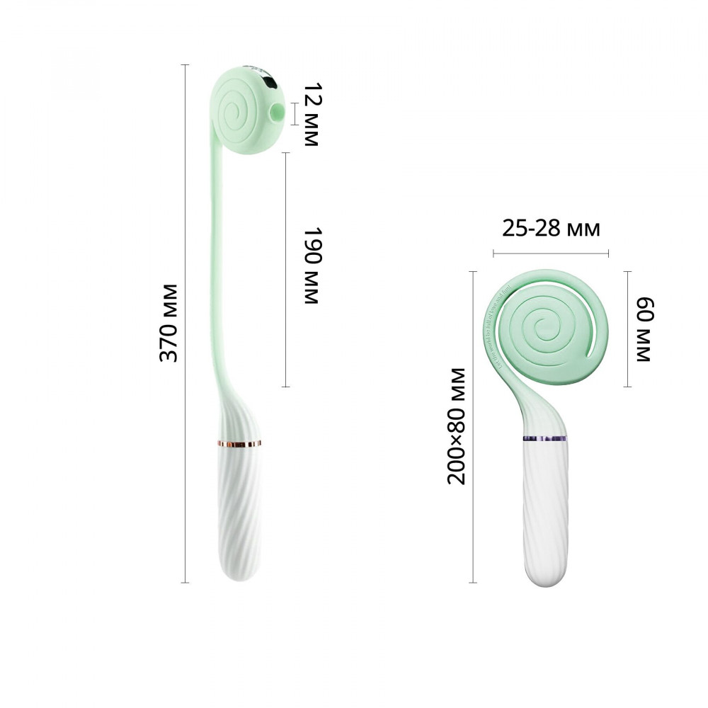 Вакуумный вибратор - Пульсатор с вакуумной стимуляцией Otouch LOLLIPOP Teal 1