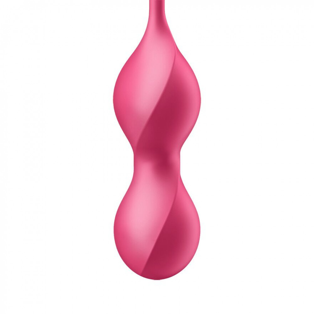 Вагинальные шарики - Вагинальные шарики с вибрацией Satisfyer Love Birds 2 Connect App Red 3