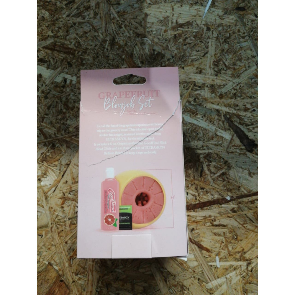 Секс игрушки - Набор для минета Doc Johnson GoodHead Grapefruit Blowjob Set - Yellow (мятая упаковка!!!) 1