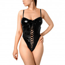 Сексуальне лаковане боді Art of Sex - Josephine чорне M