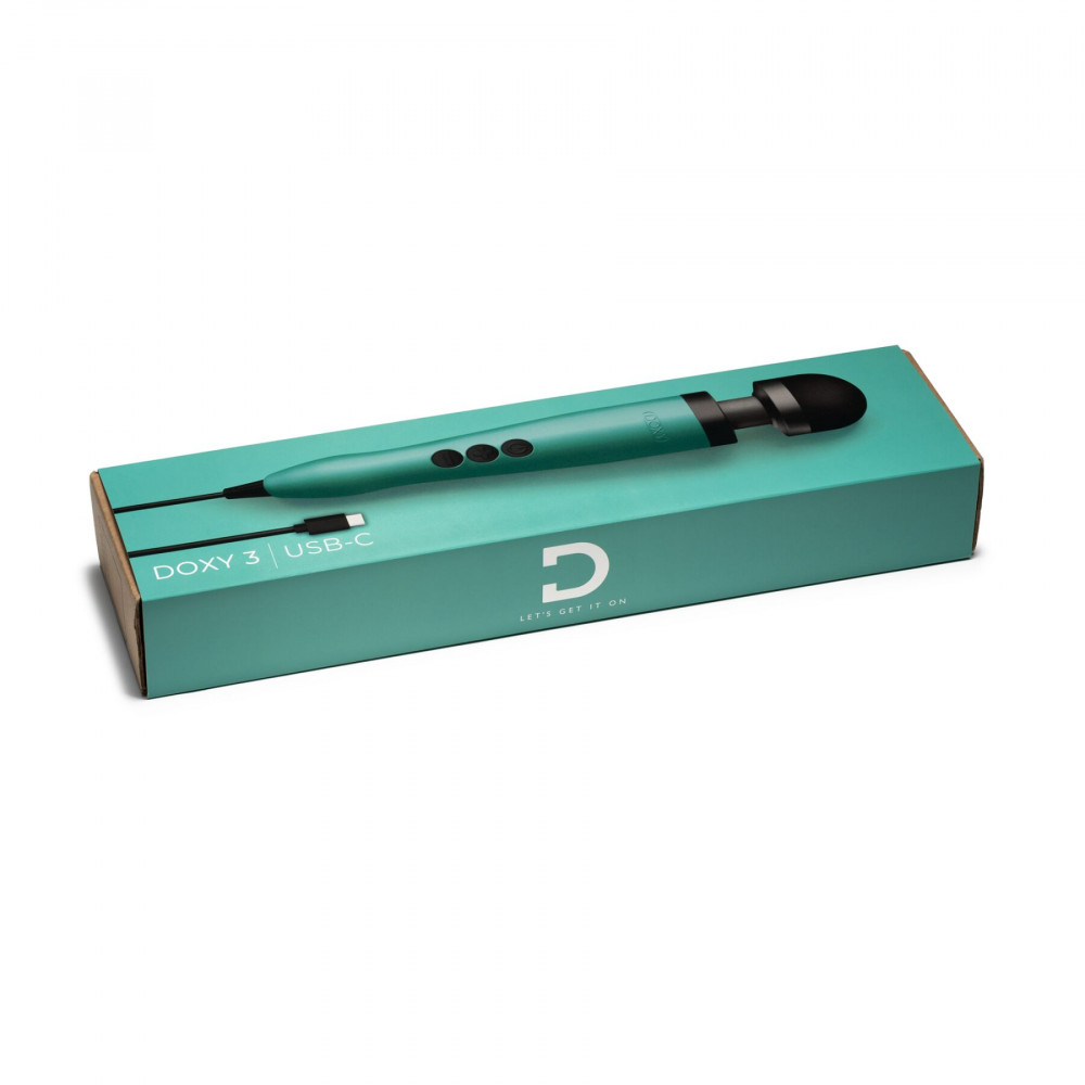 Для LGBTQ+ - Вібромасажер DOXY3 USB-C Massager TURQUOISE 4