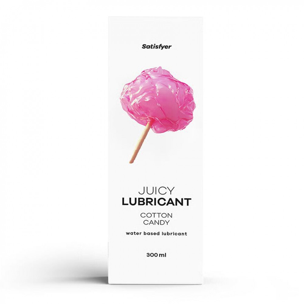 Оральные смазки - Лубрикант на водной основе Satisfyer Juicy Lubricant Cotton Candy water based 300 мл