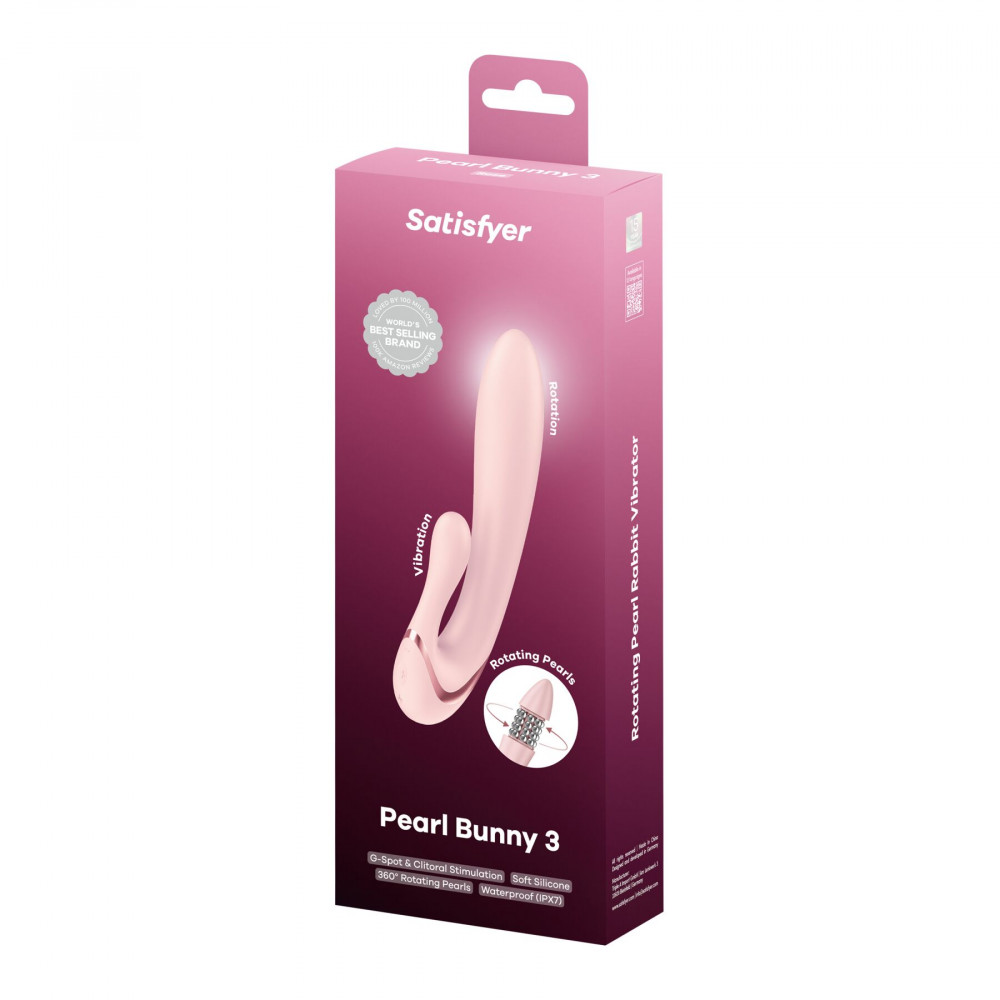 Вібратор-кролик - Вібратор-кролик Satisfyer Pearl Bunny 3 7