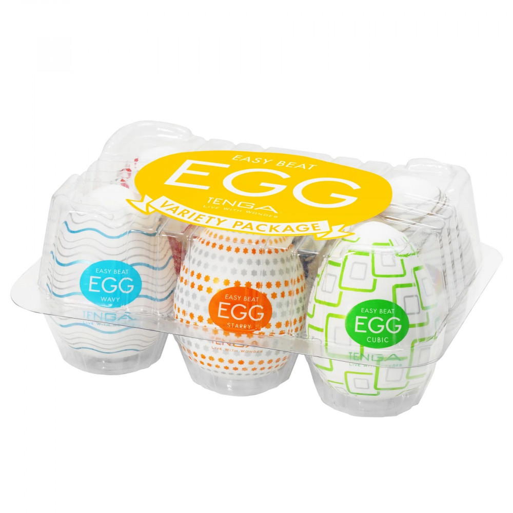 Мастурбатори - Набір мастурбаторів-яєць Tenga Egg Variety Pack - Standard (6 шт)