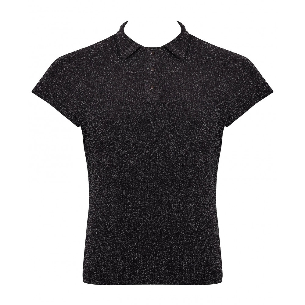 Чоловіча еротична білизна - Чоловіче поло Noir Handmade H082 Onyx veil polo XXL 5