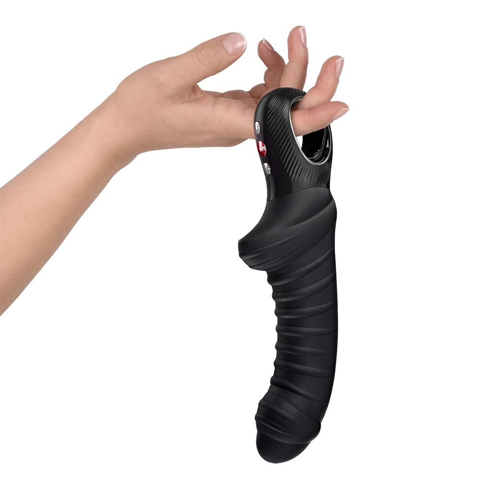 Классический вибратор - Вибратор для точки G Fun Factory TIGER Black, ребристый, подходит для анальной стимуляции 2