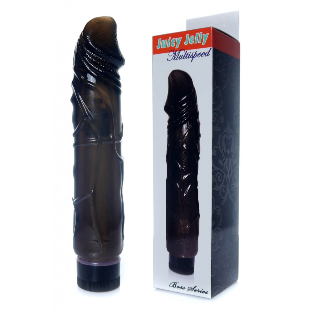  - Вібратор Boss Series: Juicy Jelly Multispeed Black, BS6700098