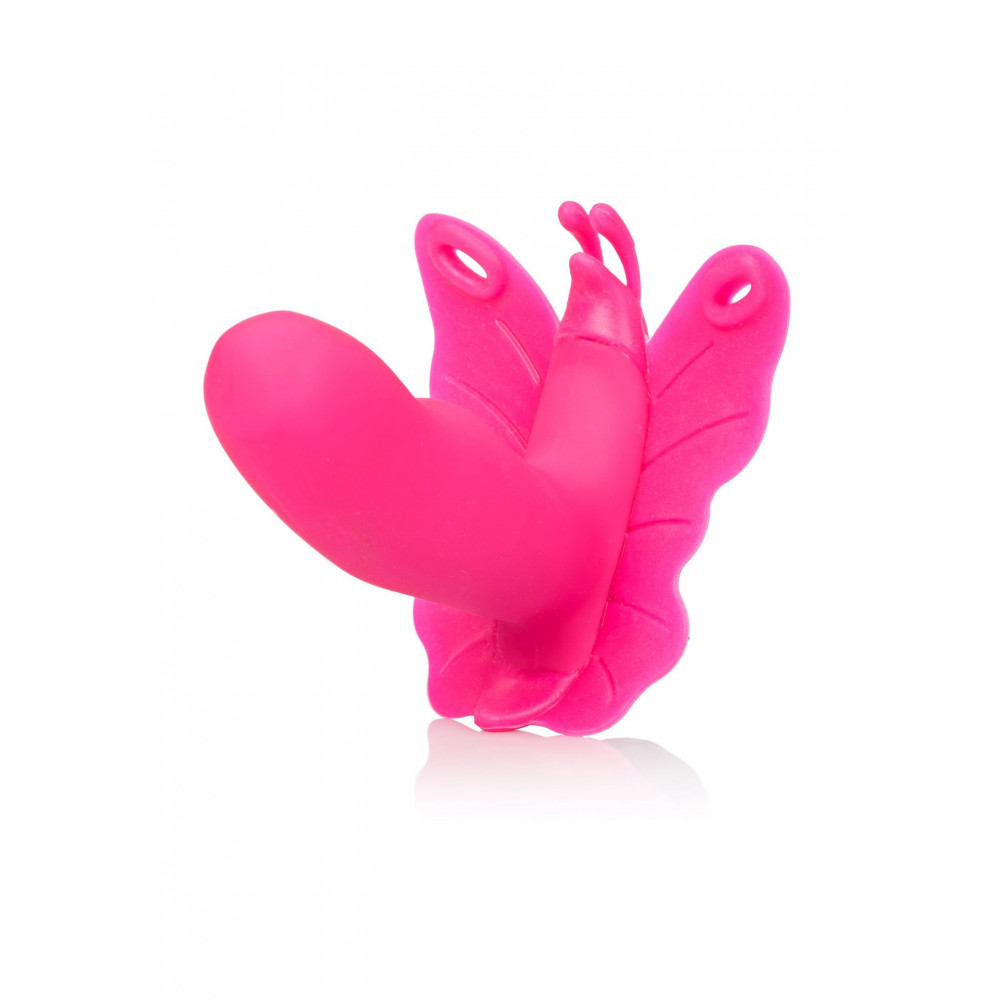 Секс игрушки - Вибратор-бабочка вагинальный с дистанционным пультом CalExotics розовый, 8.2 х 3.2 см 4