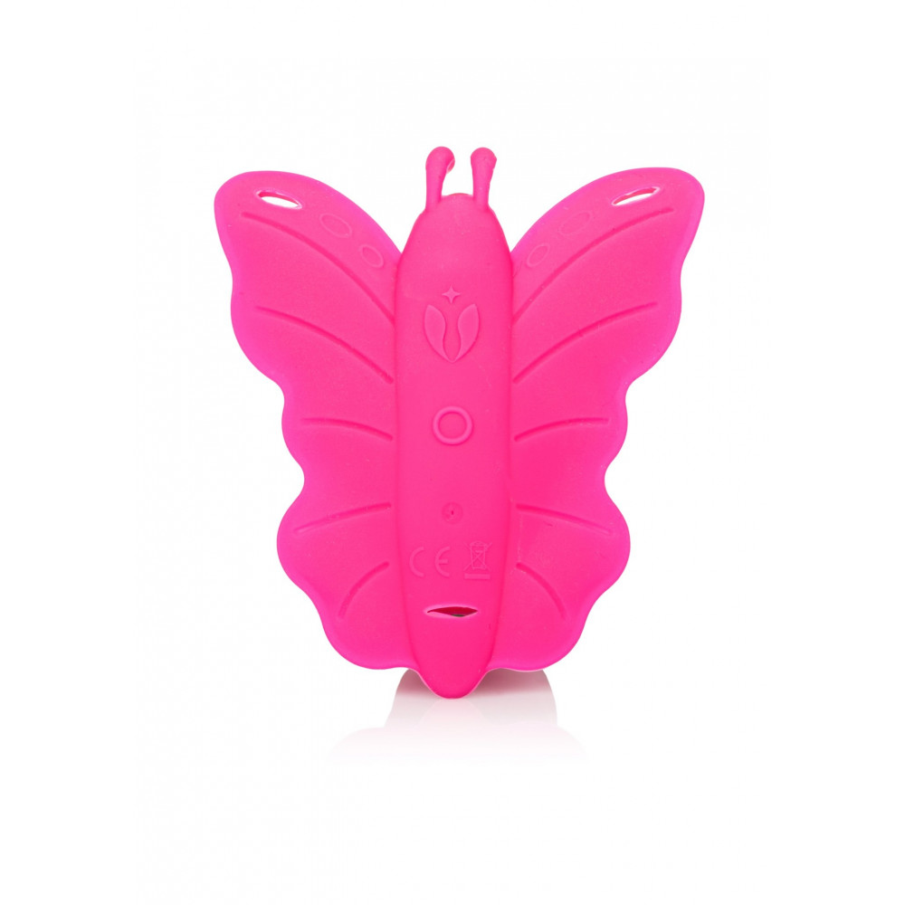 Секс игрушки - Вибратор-бабочка вагинальный с дистанционным пультом CalExotics розовый, 8.2 х 3.2 см 3