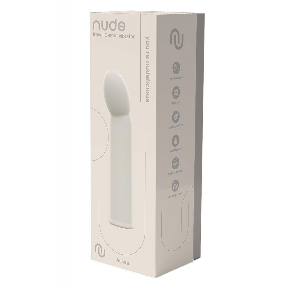  - Вибратор Dream Toys Nude Aulora для точки G, серый 4