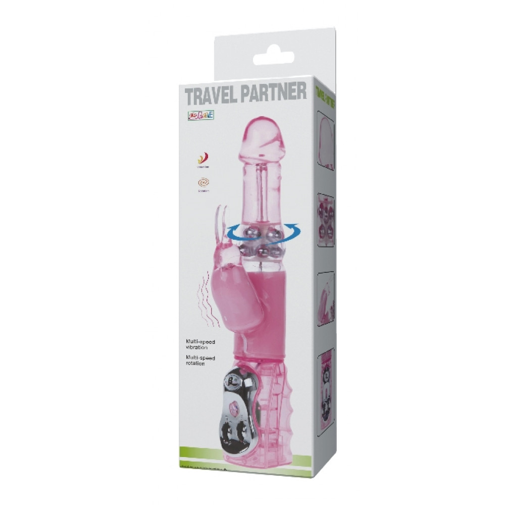 Різне - Вібратор із стимулятором клітора та функцією ротації BAILE - TRAVEL PARTNER Purple, BW-020236R 9