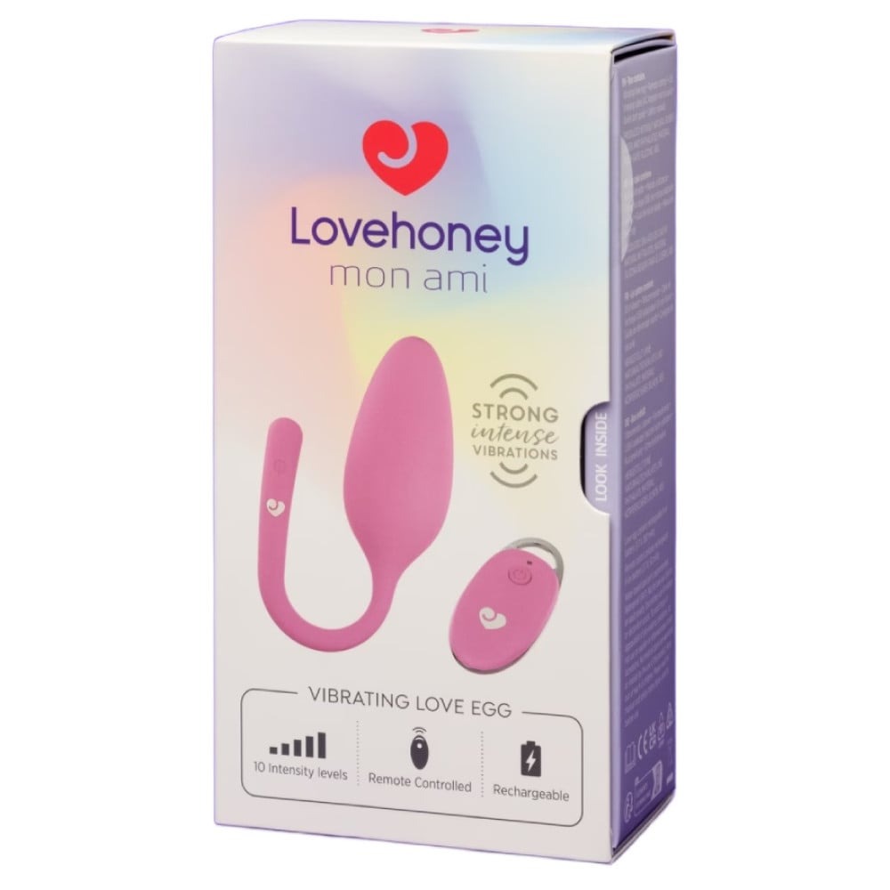 Разное - Виброяйцо с пультом дистанционного управления Lovehoney Mon Ami, розовое 4