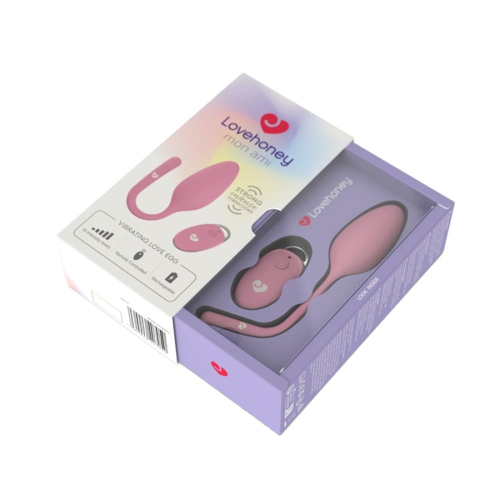 Разное - Виброяйцо с пультом дистанционного управления Lovehoney Mon Ami, розовое 3