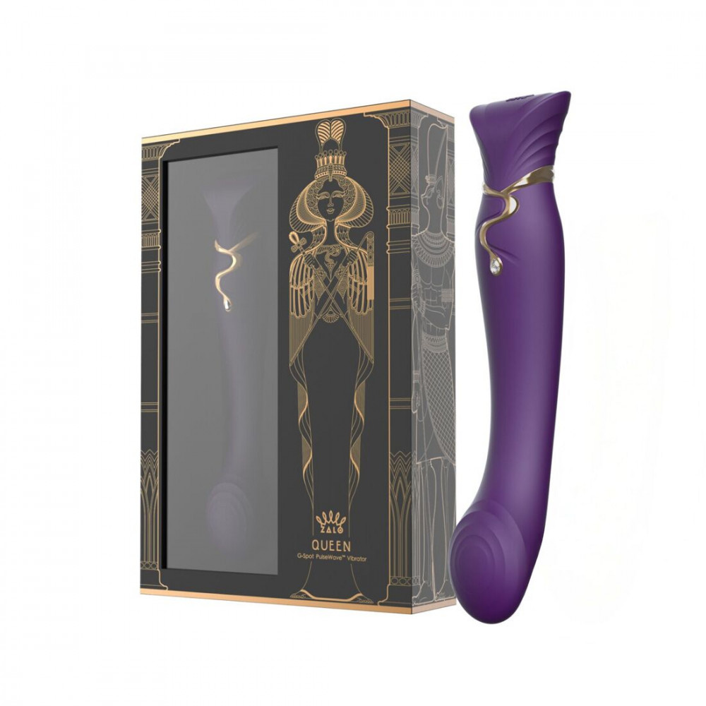 Классический вибратор - Смартвибратор Zalo — Queen Twilight Purple, пульсирующая жемчужина, кристалл Swarovski 6