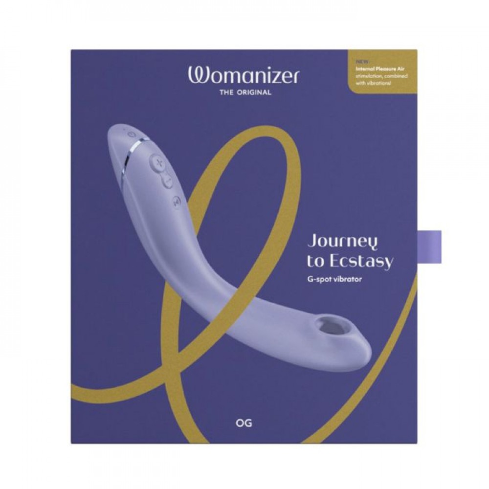 Вибраторы вакуумные - Вибратор для точки G c вакуумной стимуляцией Womanizer OG Lilac 6