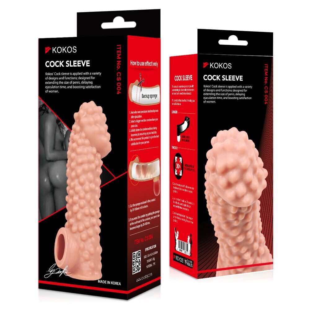 Ерегційні кільця без вібрації - Насадка на член Kokos Cock Sleeve CS 004 S 3