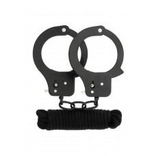 Набор BONDX METAL CUFFS & LOVE ROPE SET, BLACK