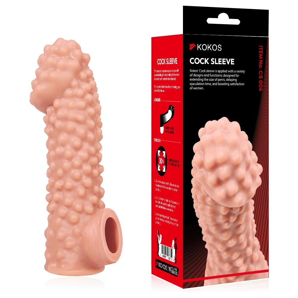 Ерегційні кільця без вібрації - Насадка на член Kokos Cock Sleeve CS 004 S