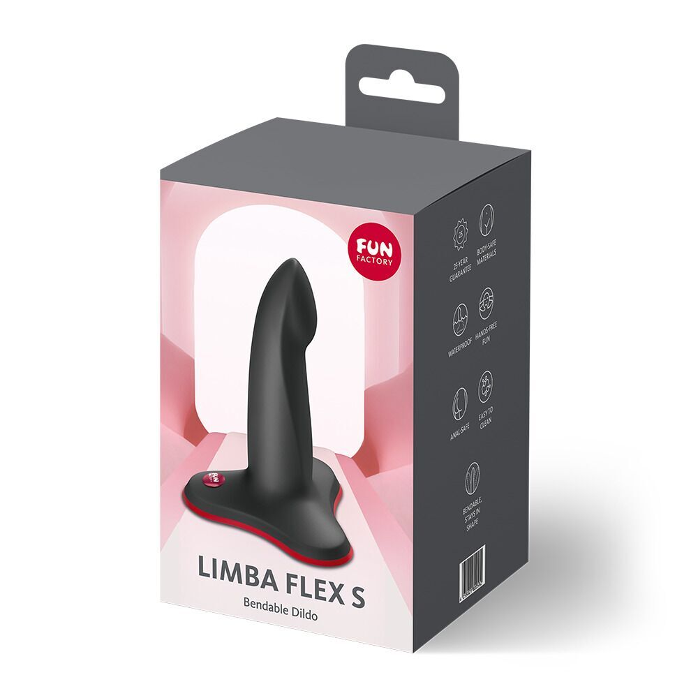 Секс игрушки - Фаллоимитатор Fun Factory LIMBA FLEX S Black (мятая упаковка!!!) 6