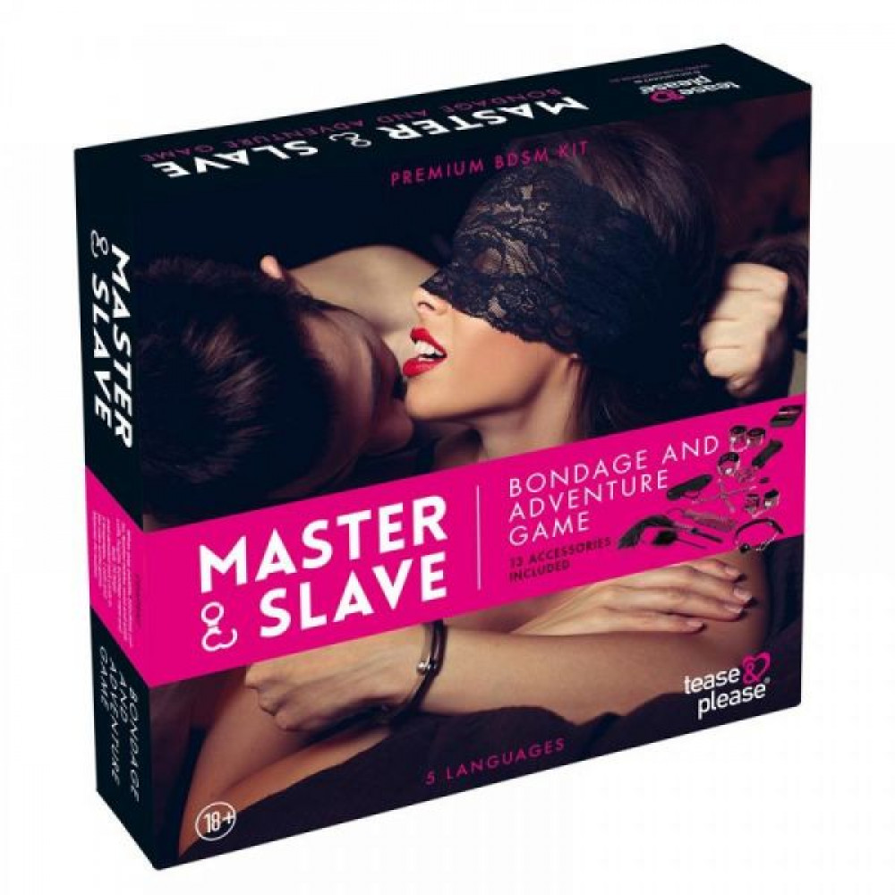 Подарочные наборы - Набор БДСМ 10 предметов Master & Slave, Pink Leopard 1