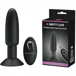 Анальная пробка Pretty Love «Beaded For Extra Pleasure» с риминг-эффектом и дистанционным управлением BI-040073W