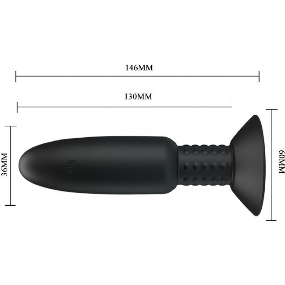 Разное - Анальная пробка Pretty Love «Beaded For Extra Pleasure» с риминг-эффектом и дистанционным управлением BI-040073W 8