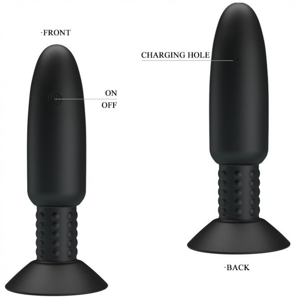 Разное - Анальная пробка Pretty Love «Beaded For Extra Pleasure» с риминг-эффектом и дистанционным управлением BI-040073W 5