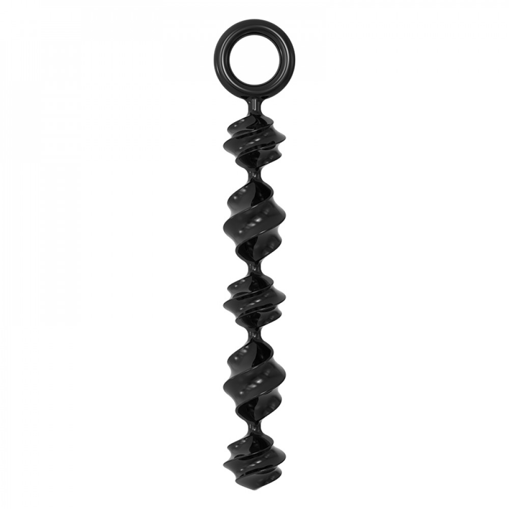 Анальные игрушки без вибрации - Анальные бусы Meleon - Spiral Anal Beads, AP-33 1